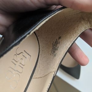 Franco Sarto new leather kitten heels